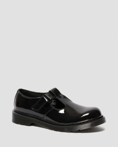 Mary Janes Dr Martens Youth Ailis Patent Lamper Para Niños DR8590H